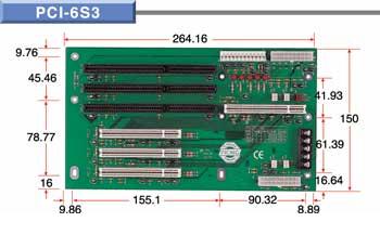 PCI-6S3 Backplane